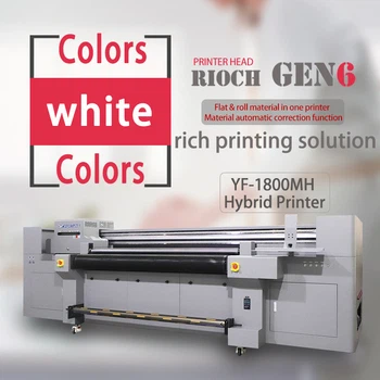 Argraffydd Acrylig Hybrid Gyda Phen I3200 1800mm