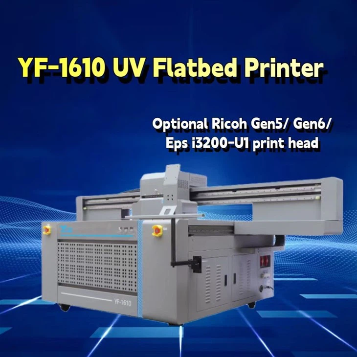 1610 Uv Flatbed Printer For Metal Material Printing